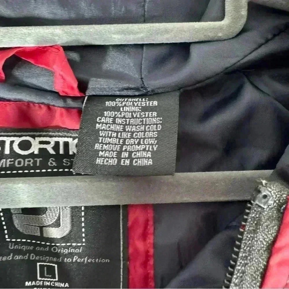 Distortion Comfort & Style Men's L  Hooded Windbreaker Anorak Jacket MS59 - Picture 4 of 6